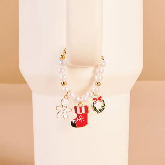 Tumbler Charm – Home for the Holidays Christmas Cup Accessories