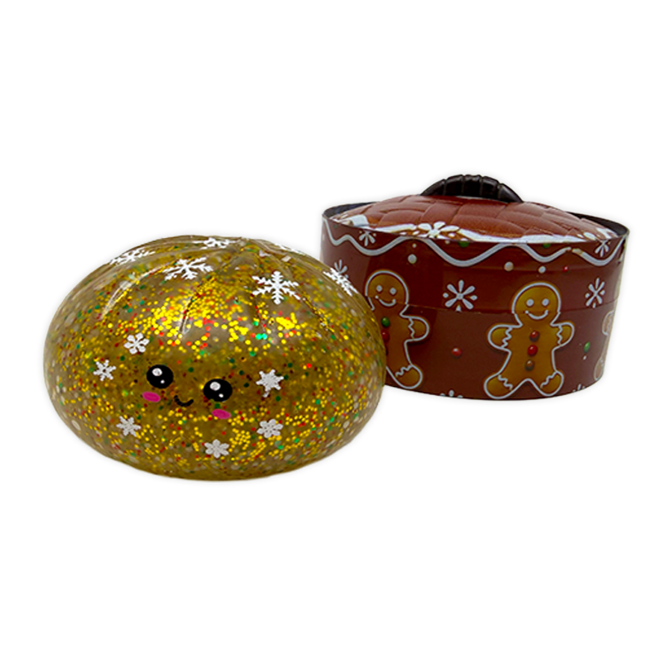 Merry Squishmas Christmas Dumplings – Jelly-Filled Squishy Fidget Toys with Steamer