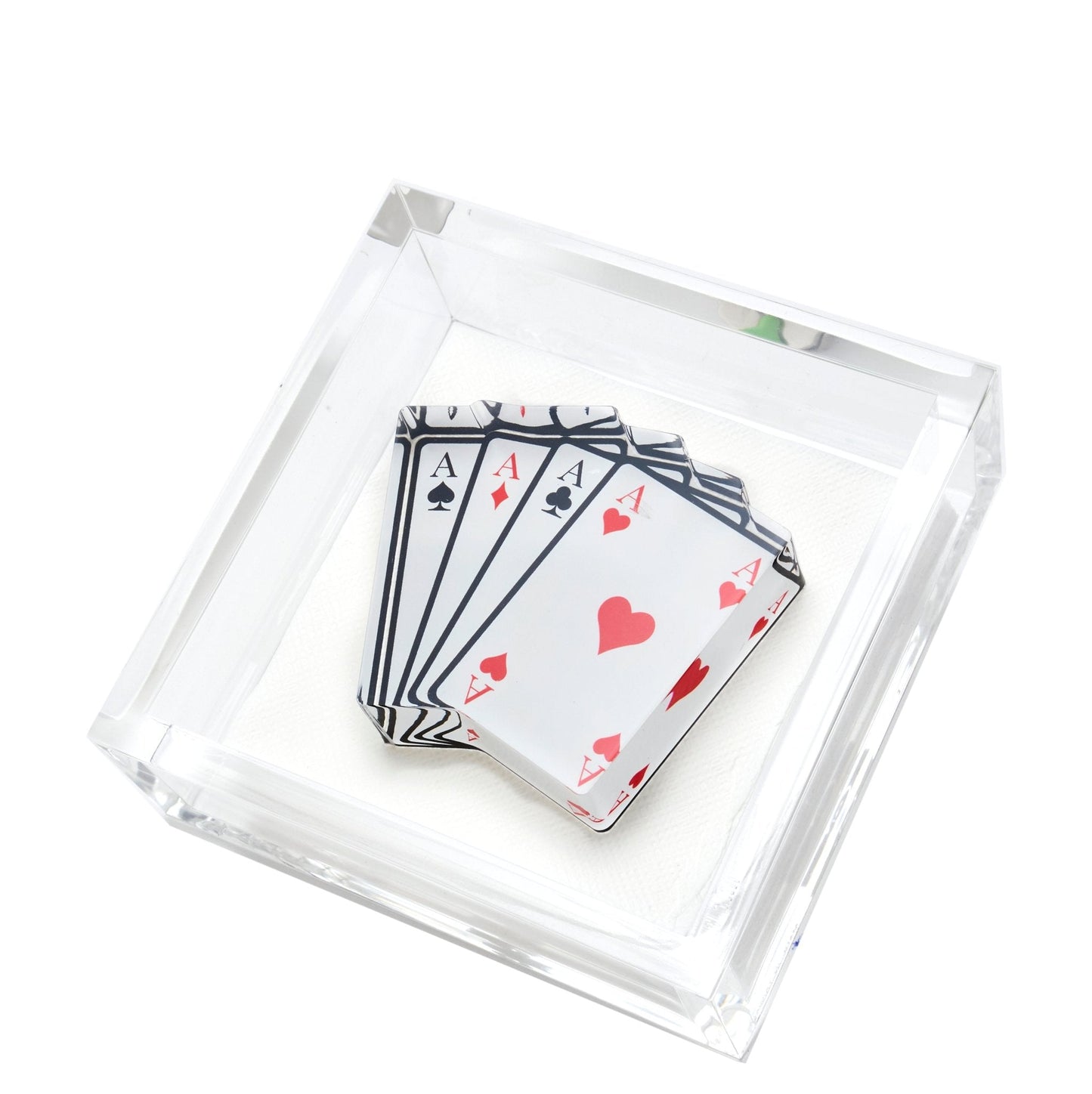 Aces Acrylic Cocktail Napkin Holder