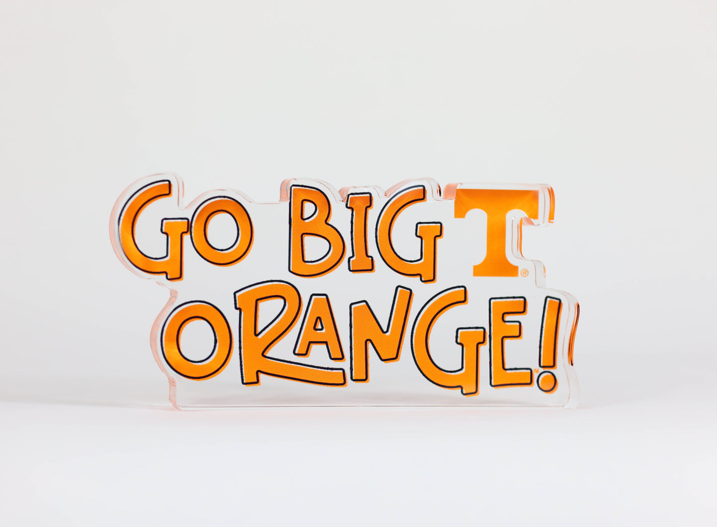 Go Big Orange Acrylic Block Shelfie