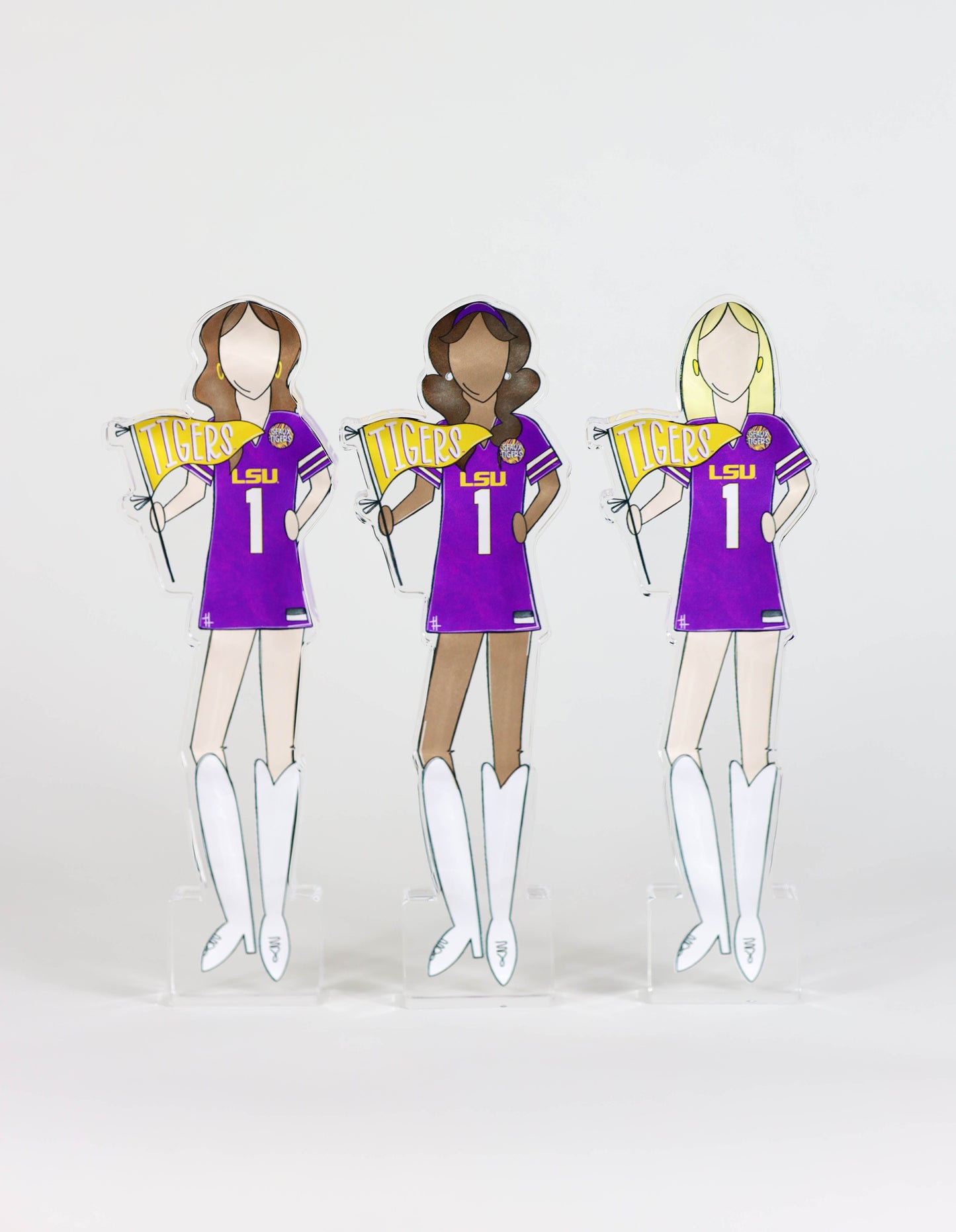 Louisiana State Girls Acrylic Block Shelfie