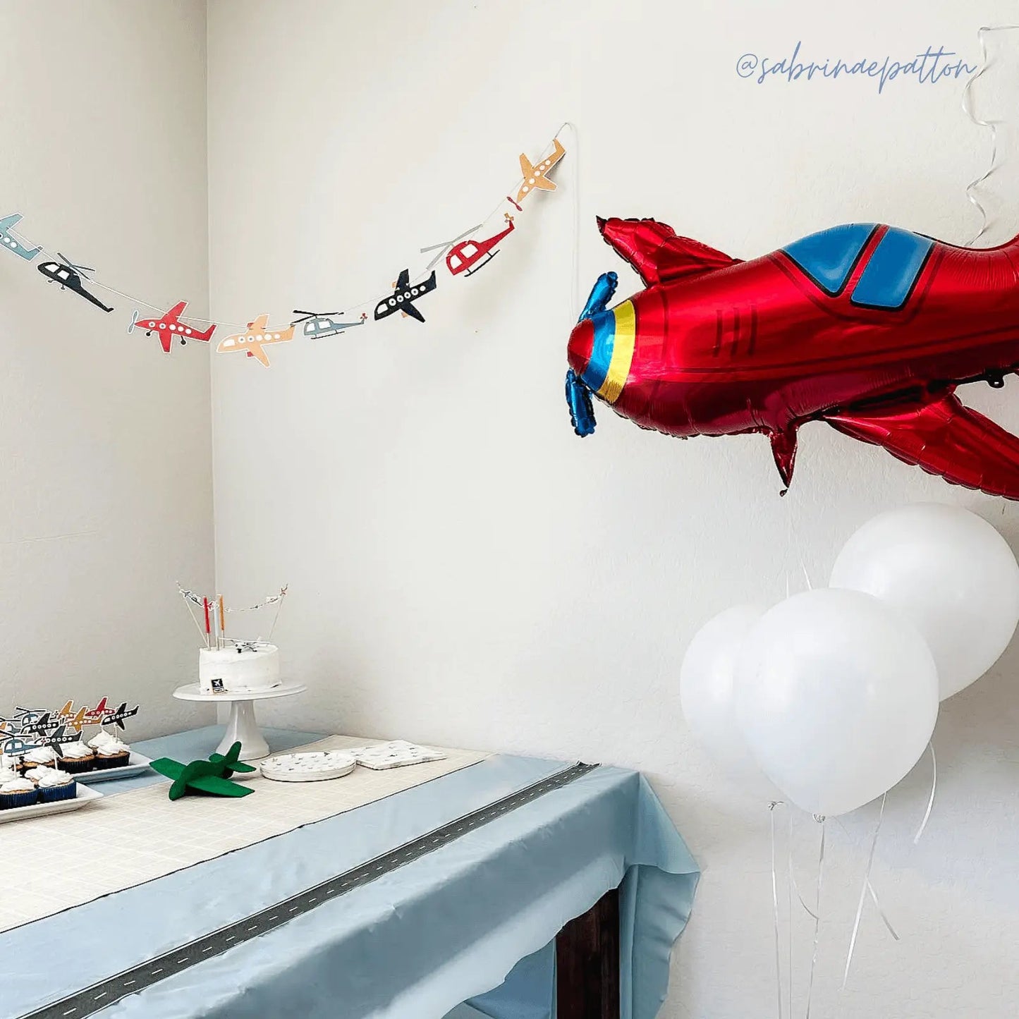Airplane Birthday Party Banner