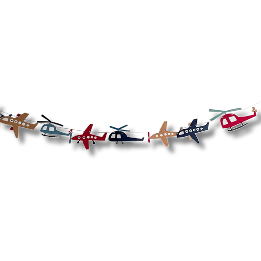Airplane Birthday Party Banner, 8 Ft Kids Party Decoration