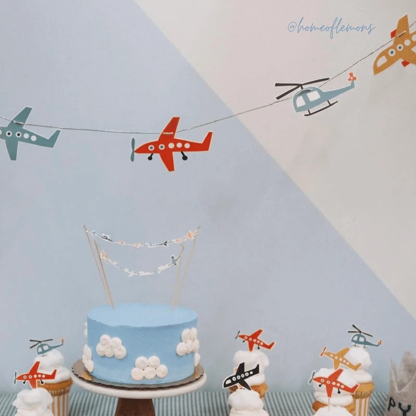 Airplane Birthday Party Banner