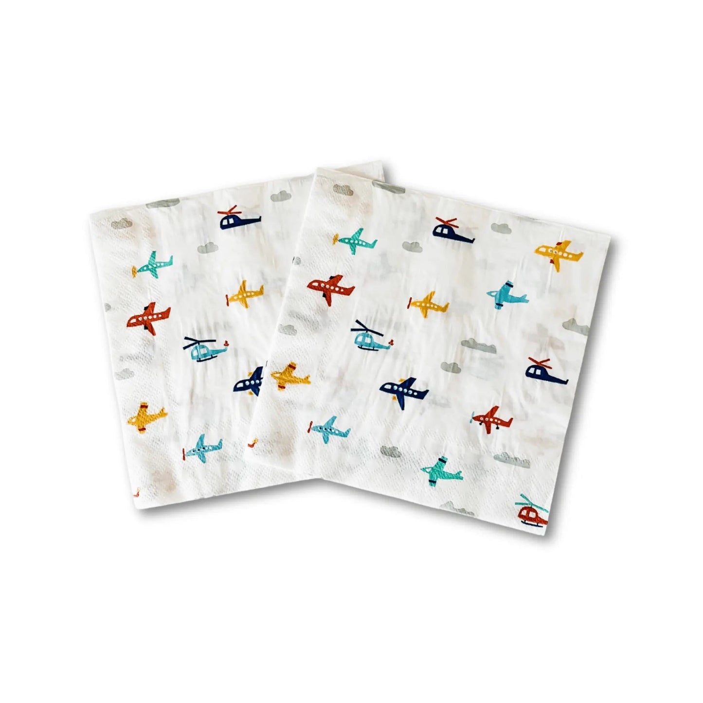 Airplane Birthday Disposable Paper Lunch Napkins (24pcs)