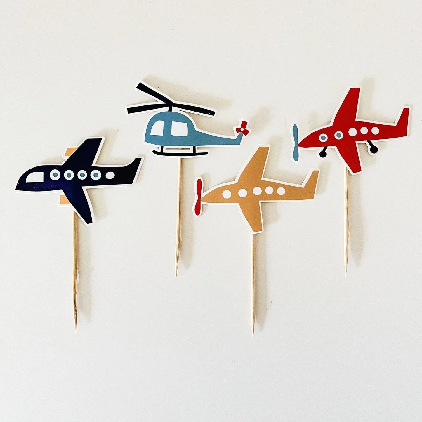Airplane Cupcake Toppers (8pcs)