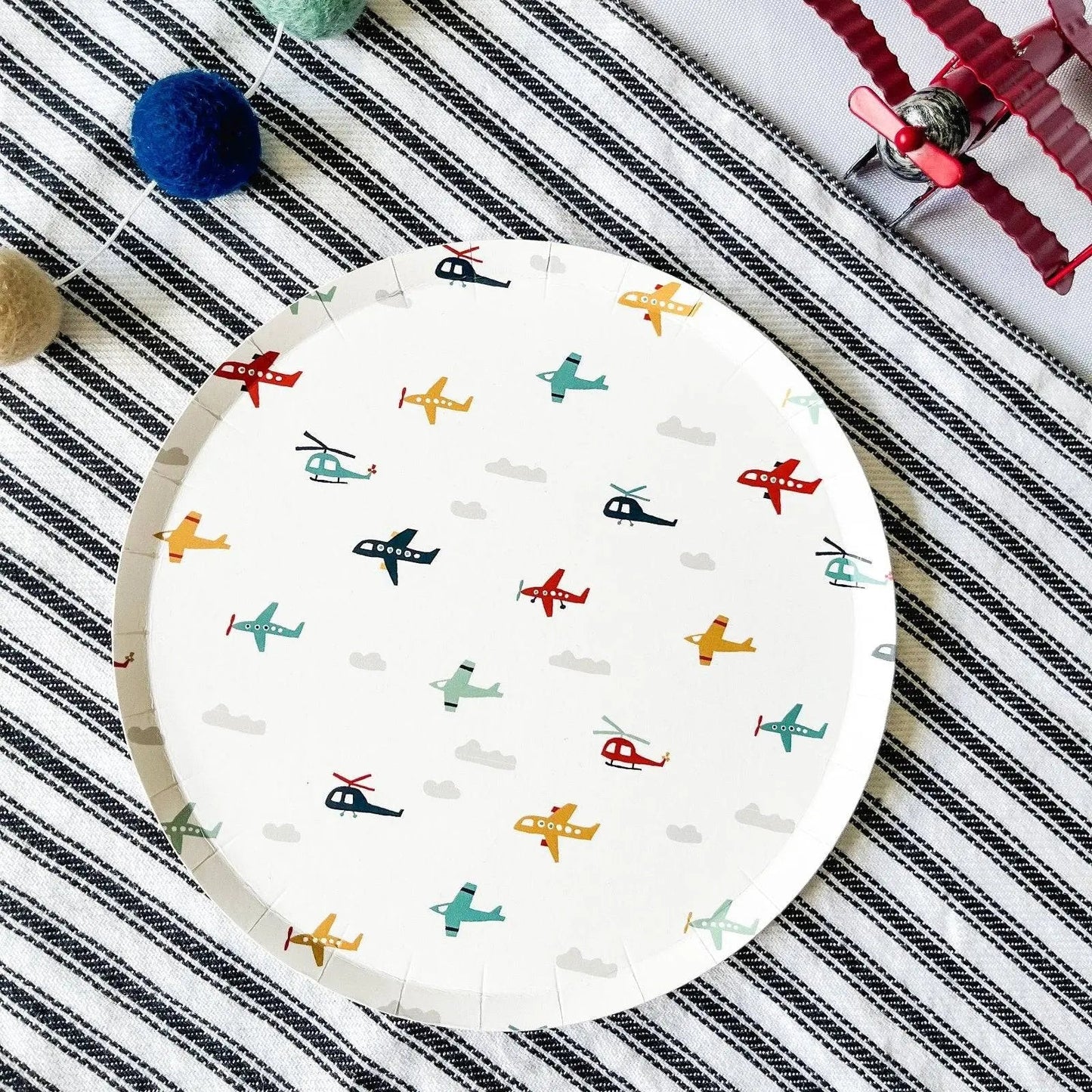 Airplane Dessert Paper Plate (12pcs)