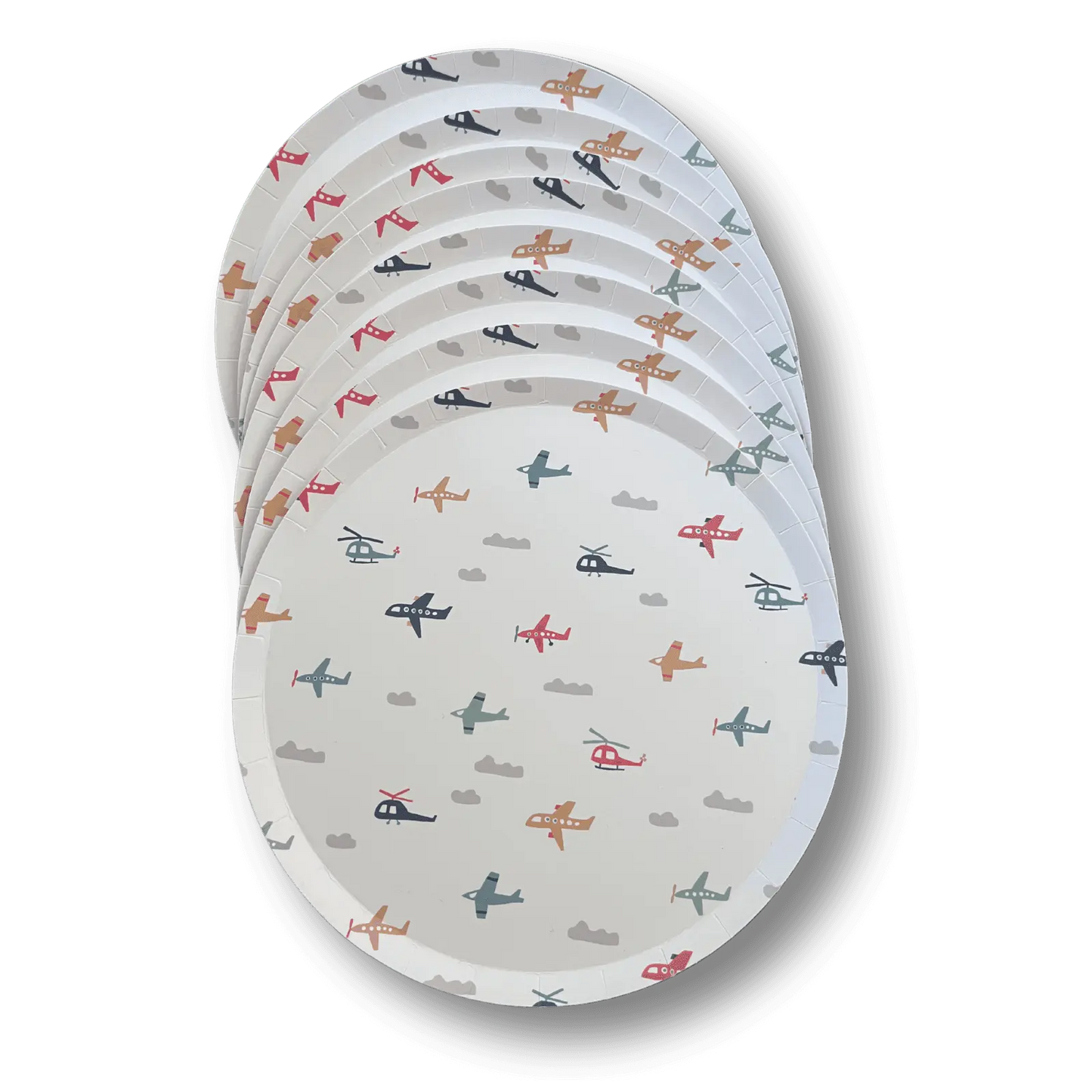 Airplane Dessert Paper Plate (12pcs)