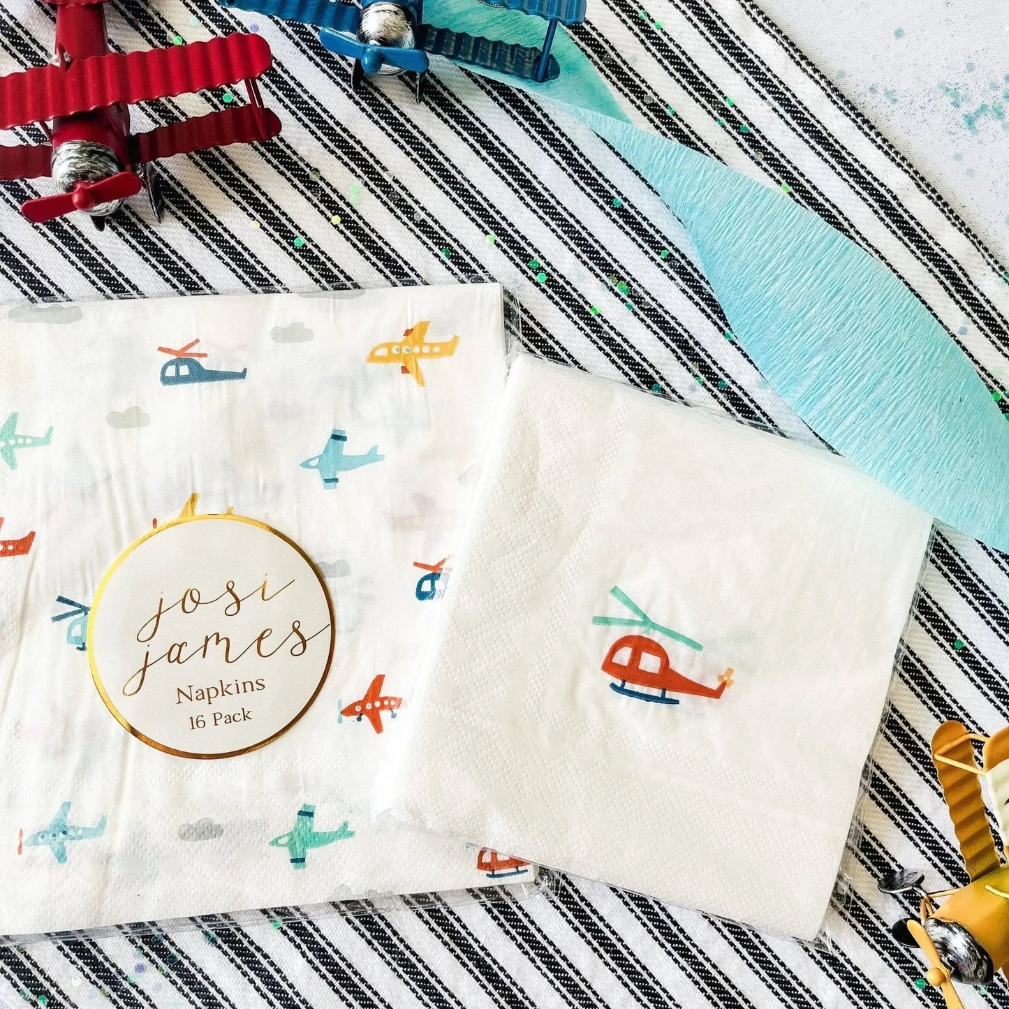 Airplane Disposable Paper Napkins, Small (16pcs)