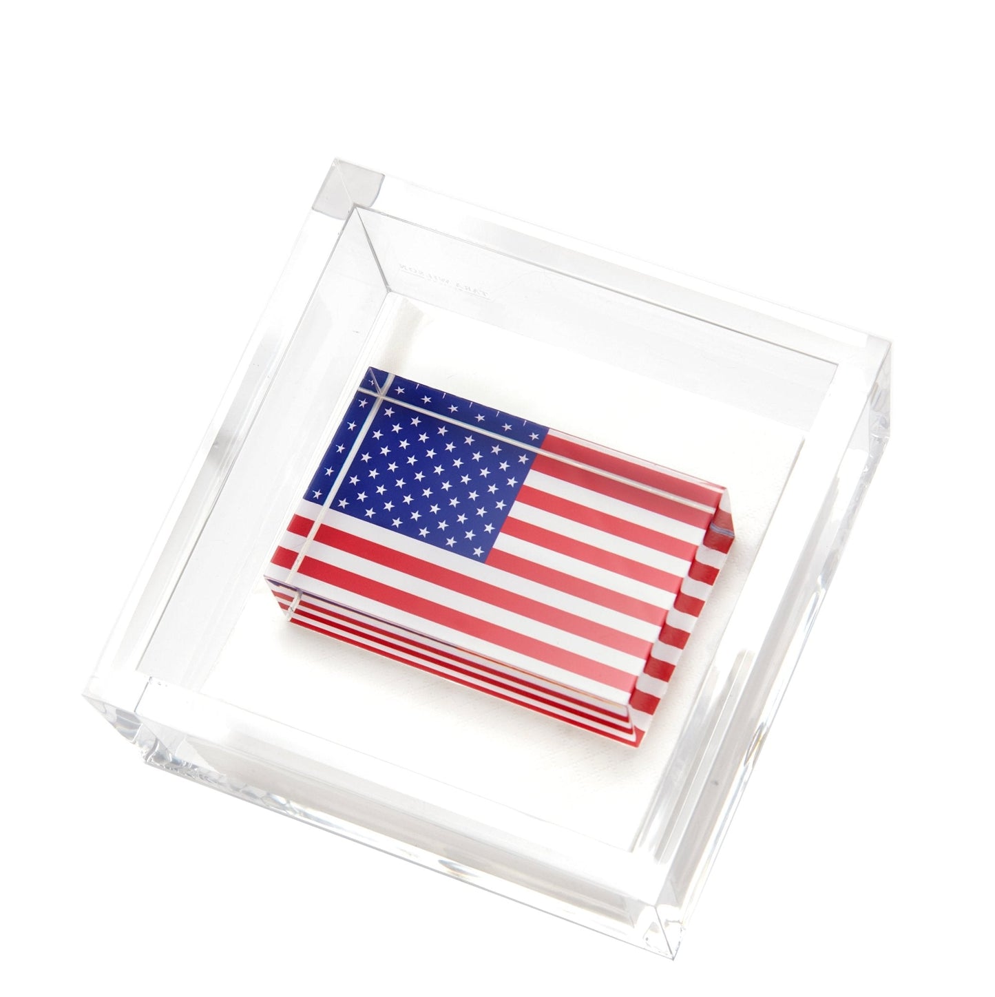 American Flag Acrylic Cocktail Napkin Holder