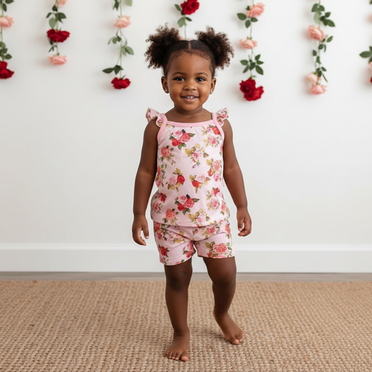 Rosebud Babe Flutter Tank & Shorts