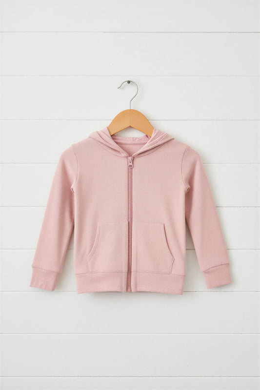 Blush Zipper Hoodie