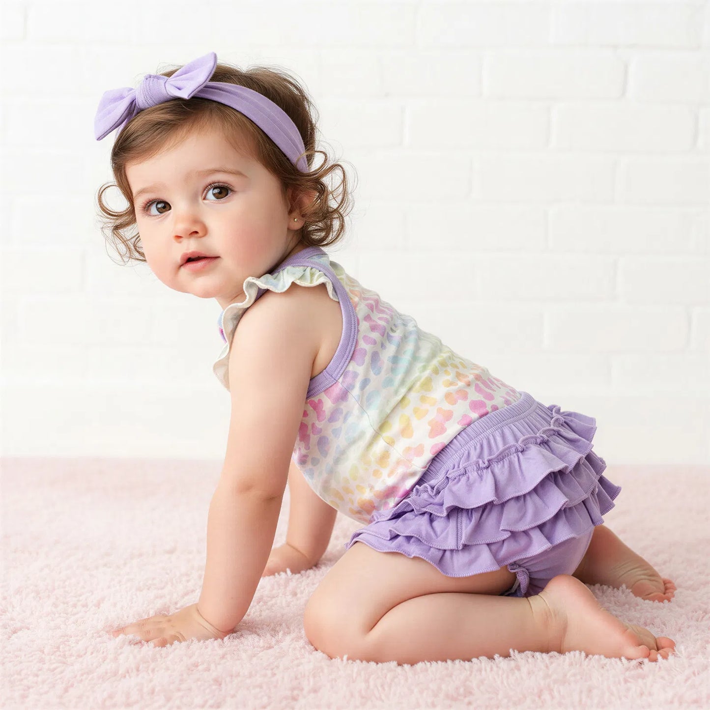 Aurora Ruffle Bloomer Set