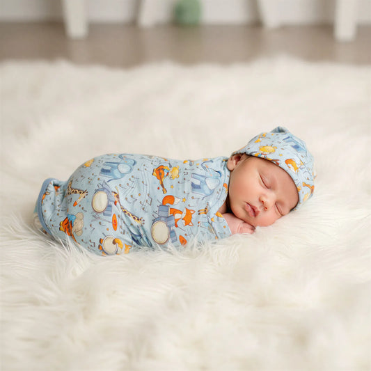 Critter Concert Swaddle