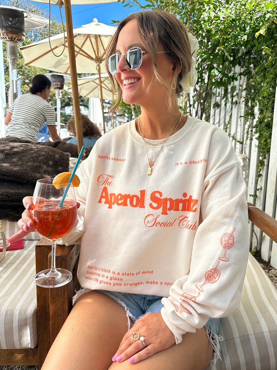 'Aperol Spritz Social Club' Crewneck Sweatshirt