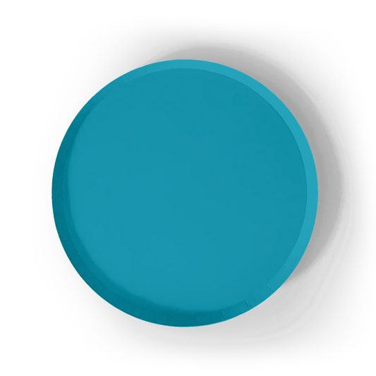 Aqua Blue Paper Party Plate (8pcs)