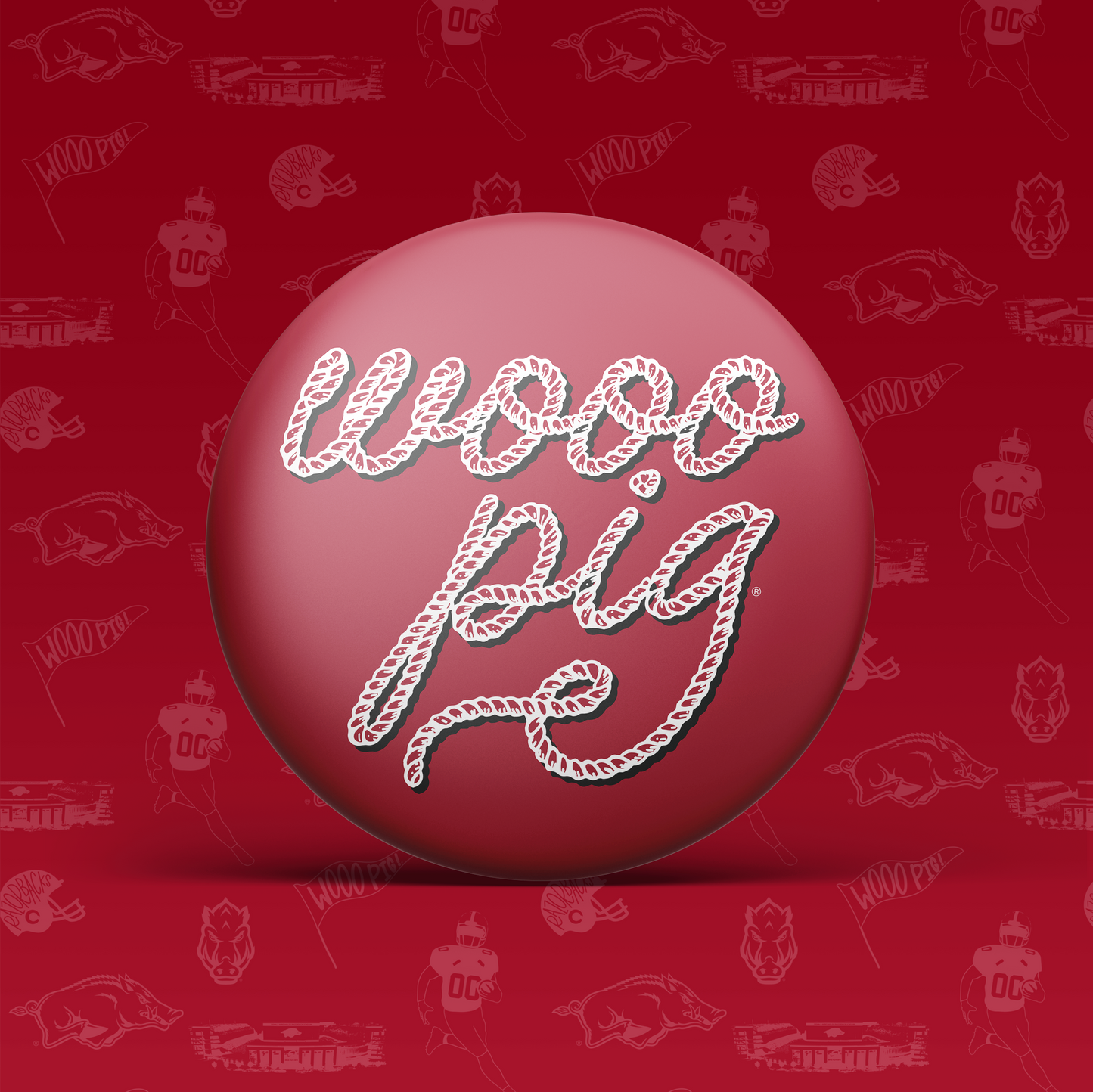 Wooo Pig Rope Button