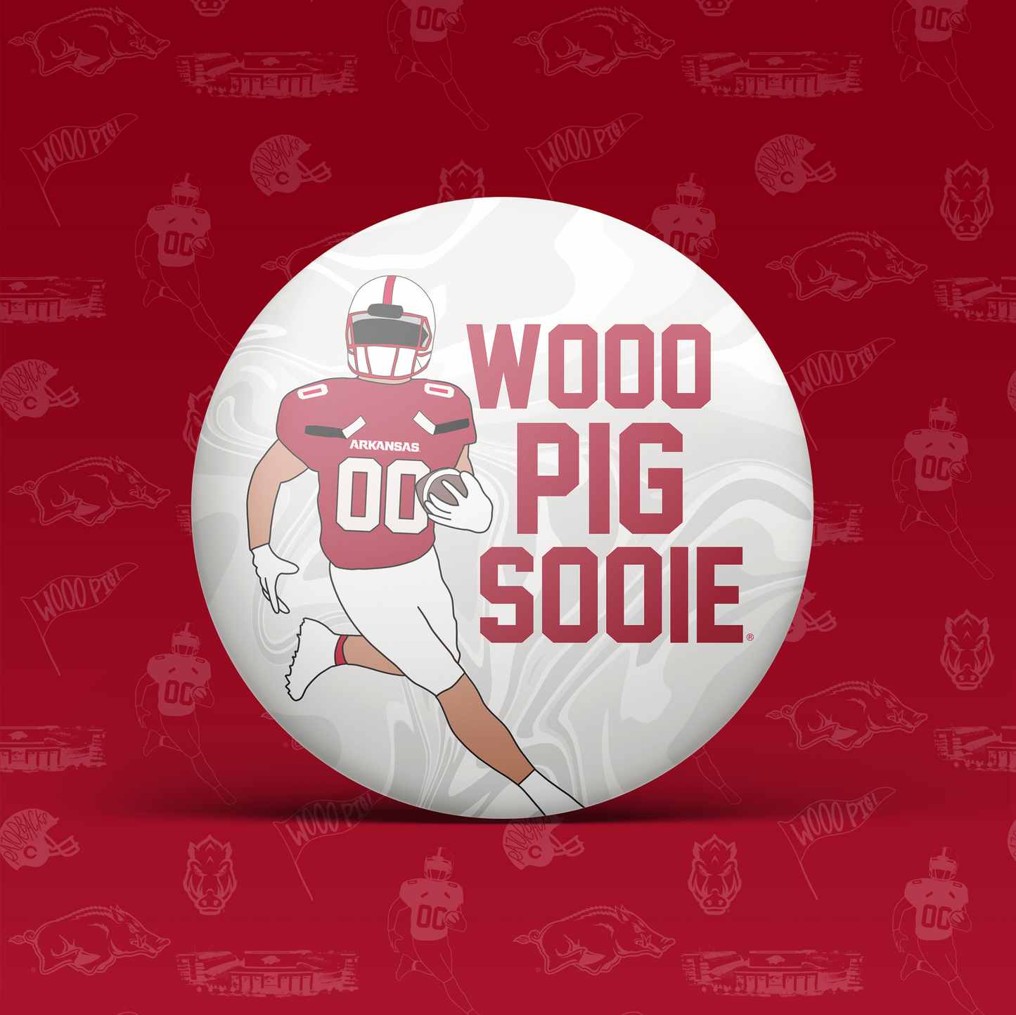 Wooo Pig Sooie Fball Player Button