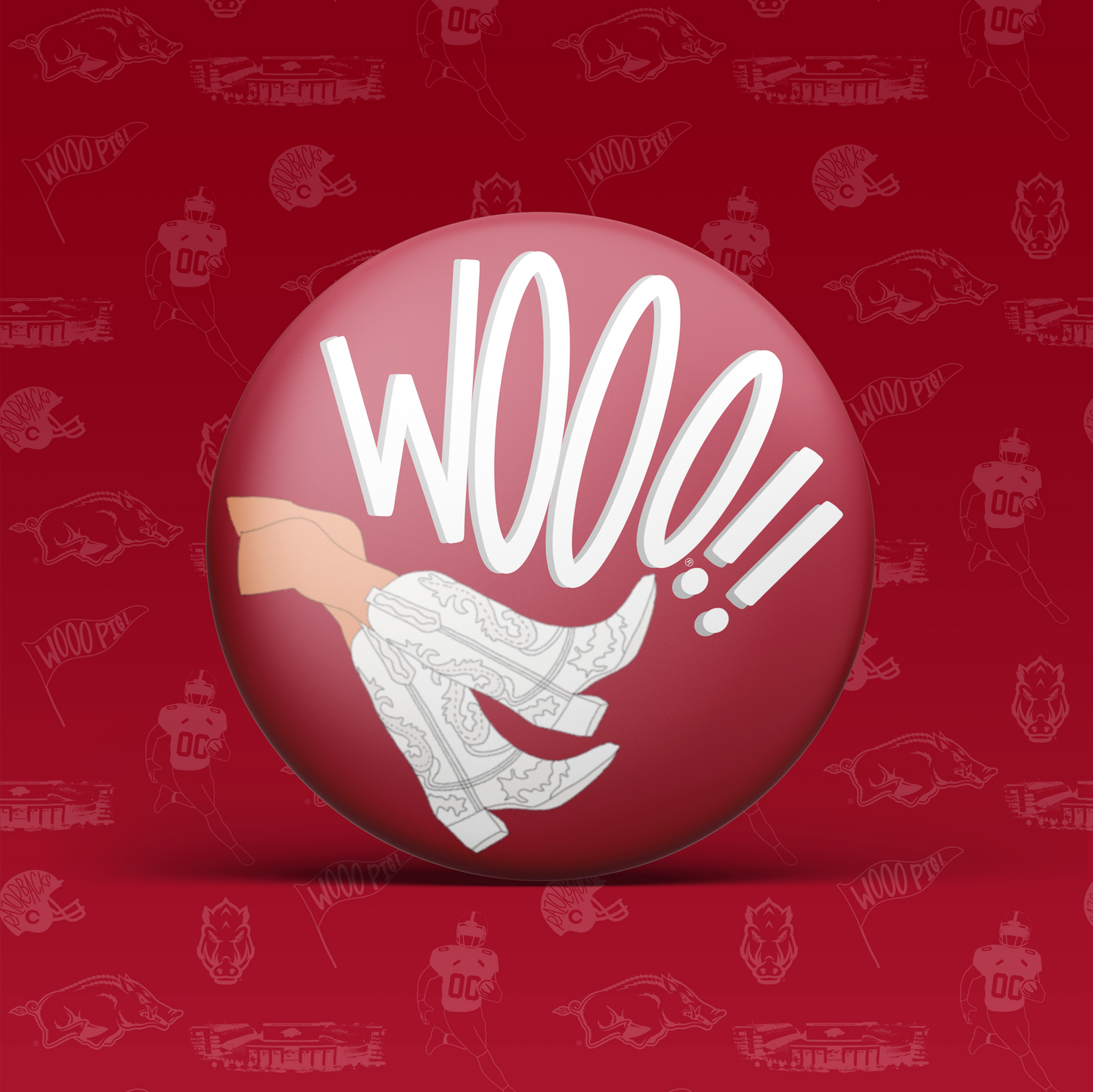 Wooo Pig Boots Button
