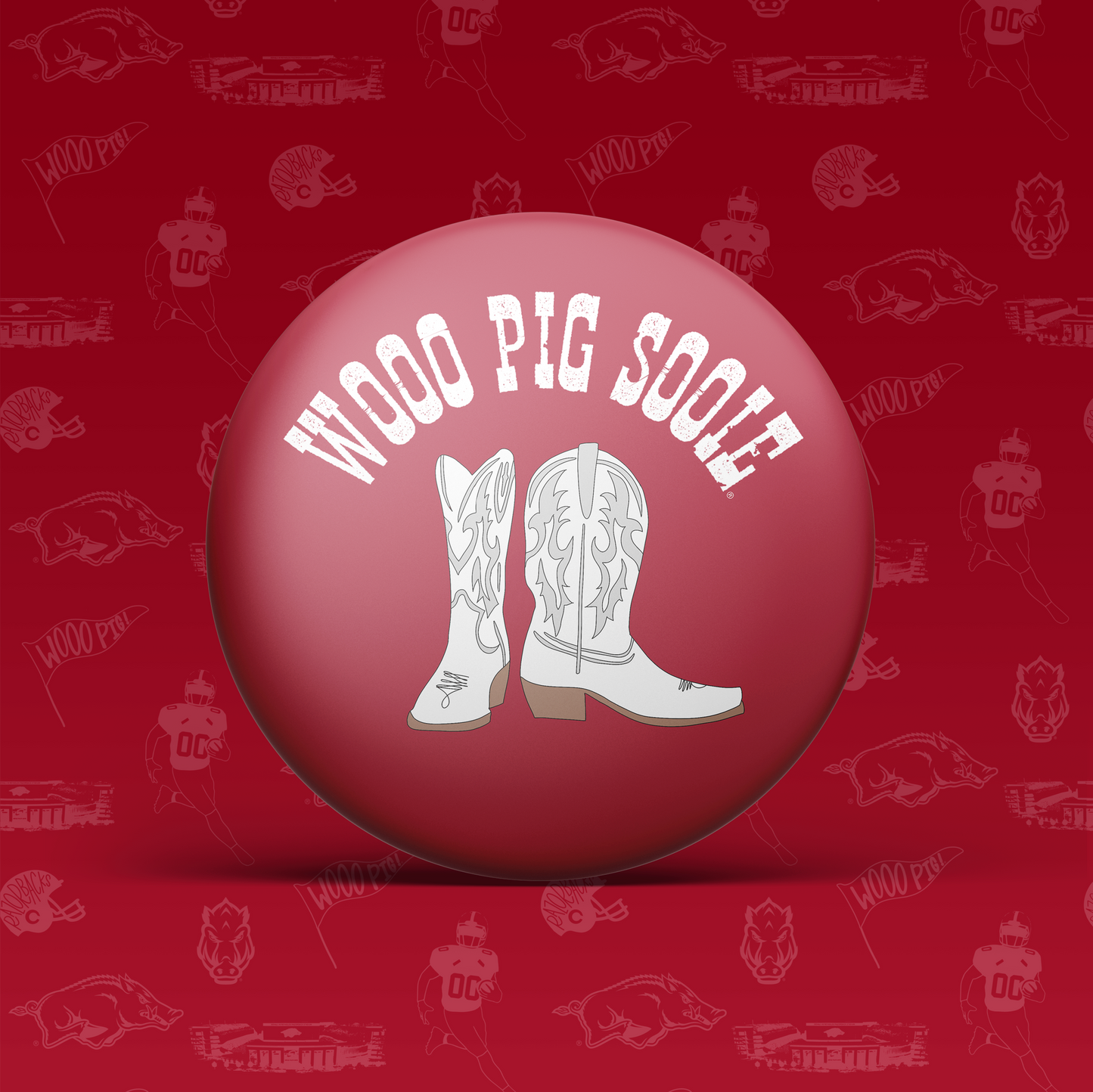 Wooo Pig Sooie Boots Button