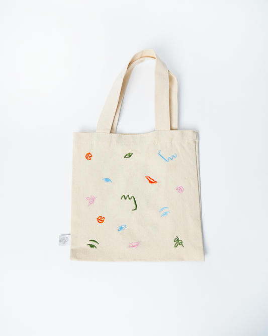 Mini Tote Bag (Art Party Theme)