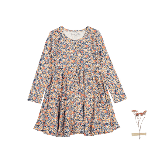 The Printed Long Sleeve Dress - Autumn Floral