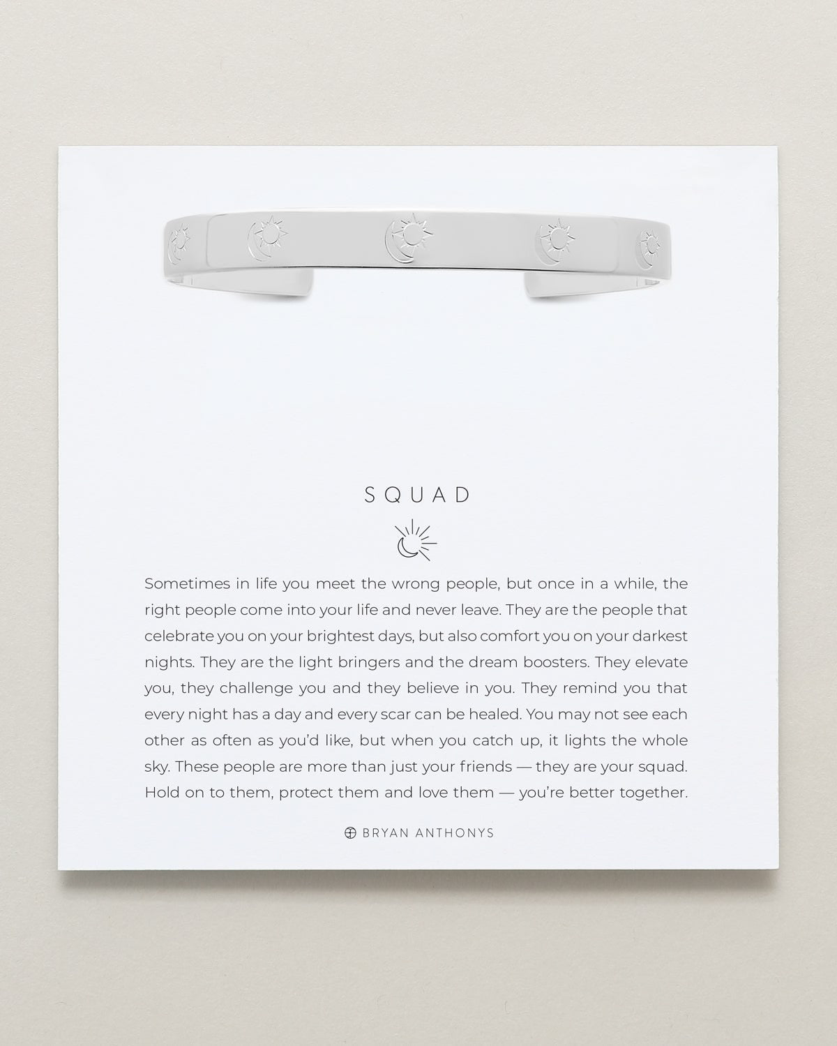 Squad Engraved Cuff