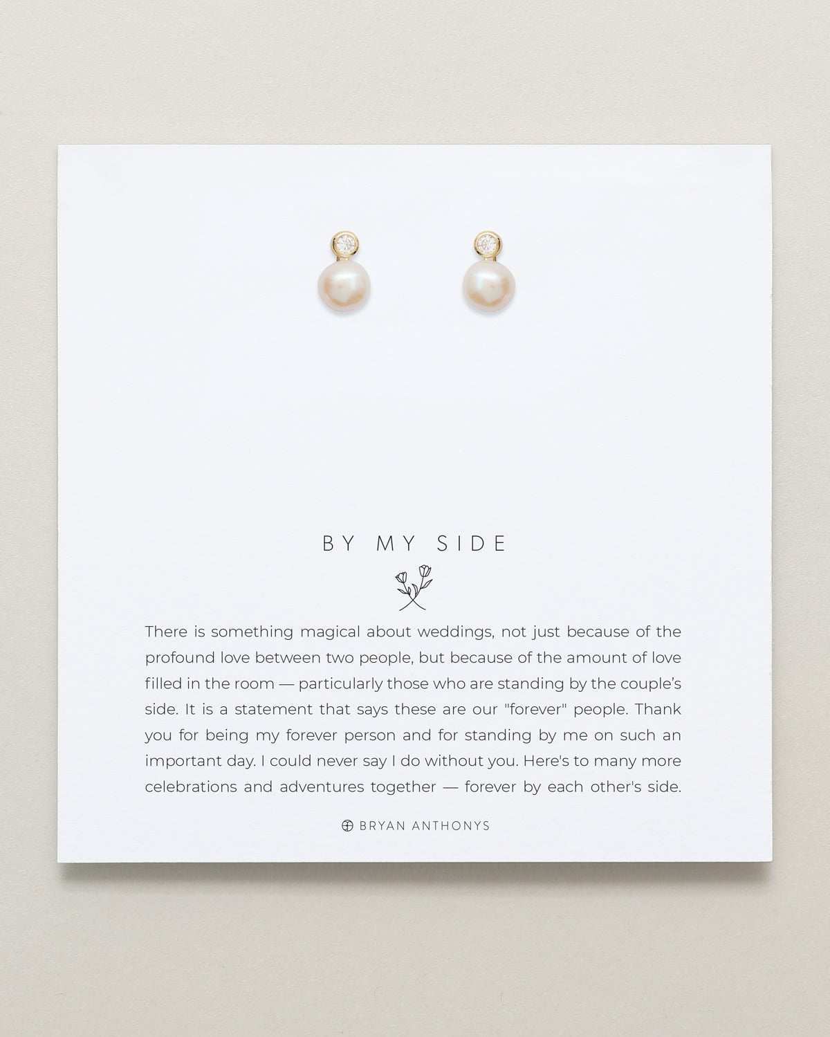 By My Side Pearl Studs
