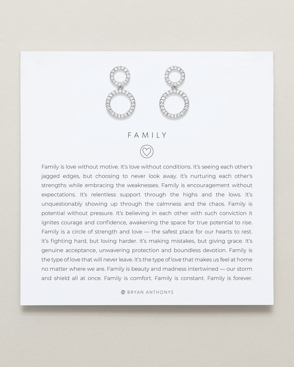 Family Drop Earrings