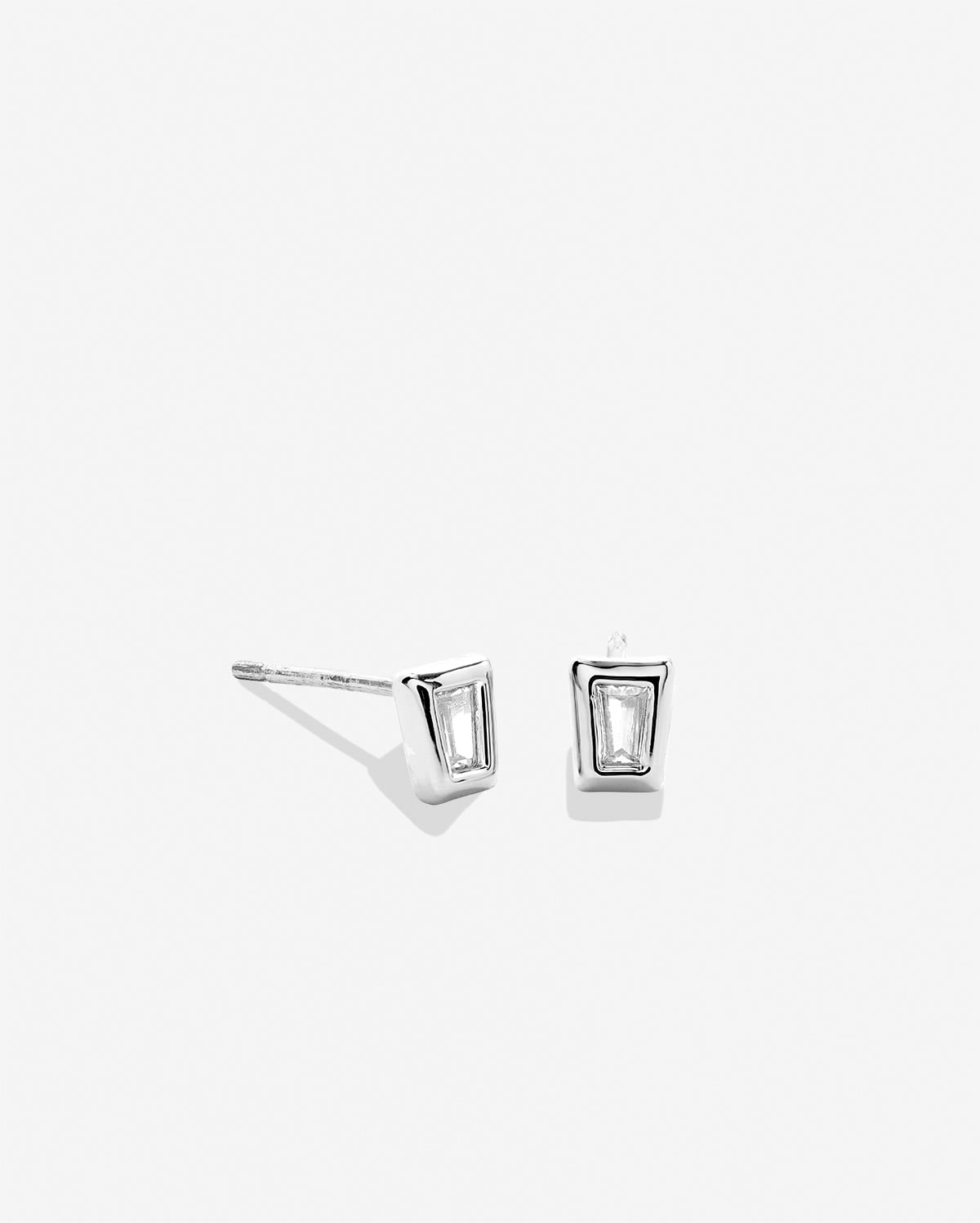 Beautifully Broken Baguette Stud Earrings