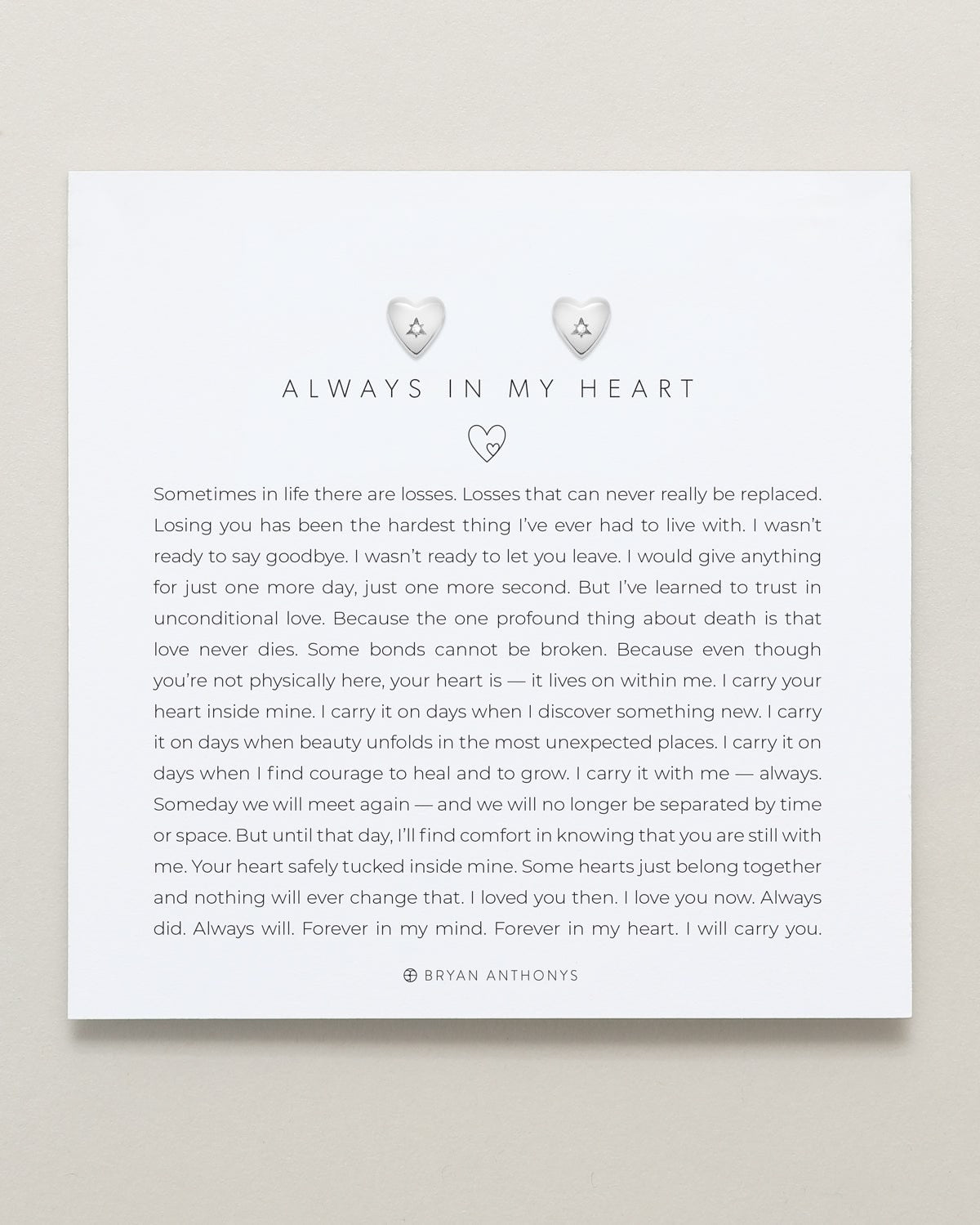 Always In My Heart Icon Stud Earrings
