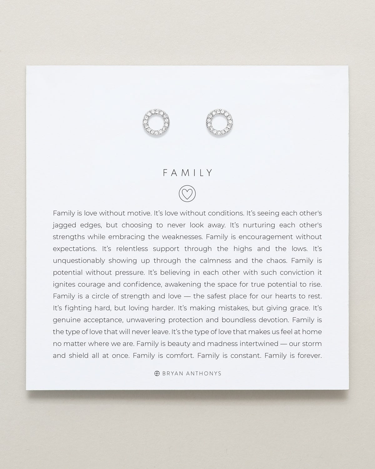 Family Stud Earrings