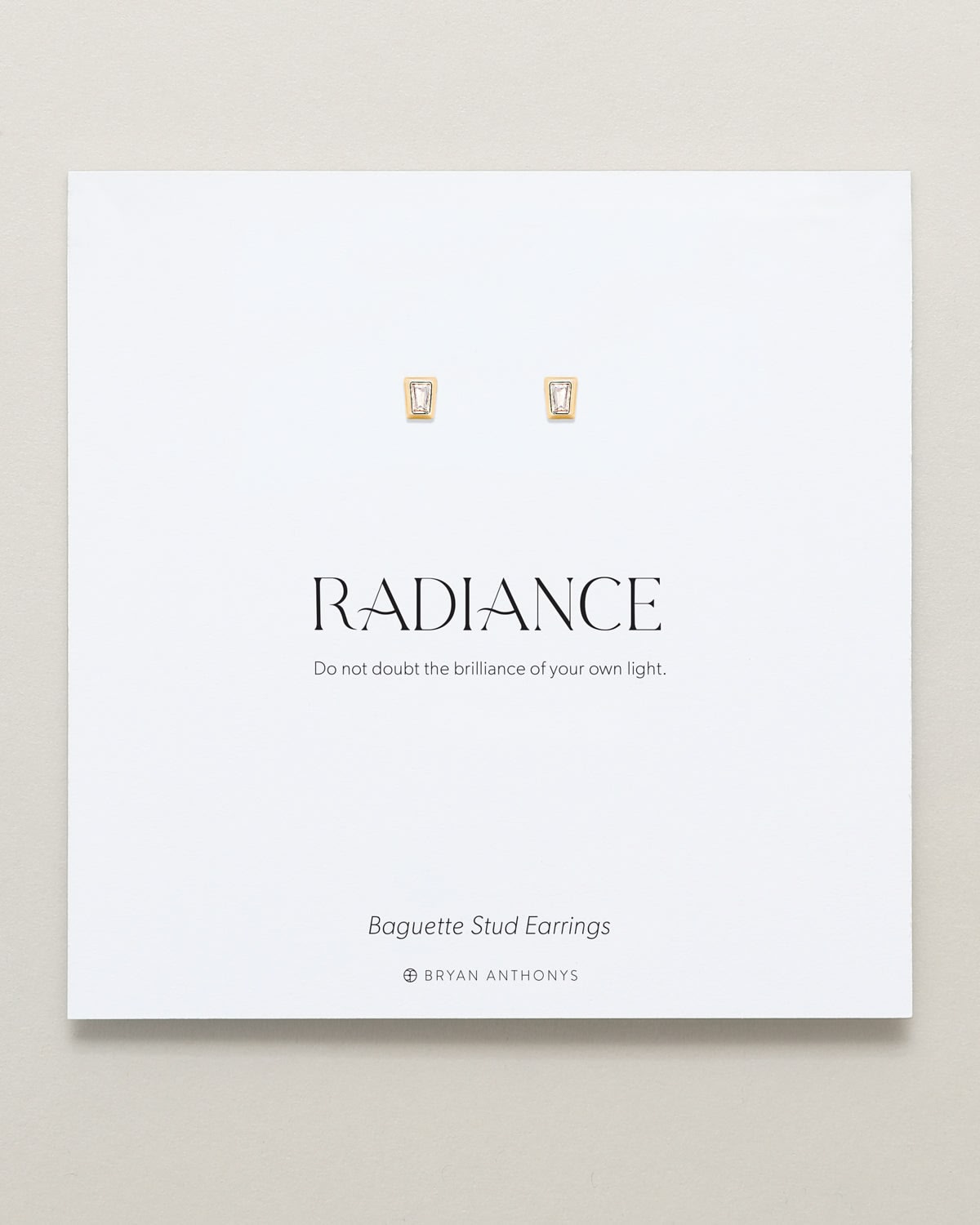 Radiance Baguette Stud Earrings