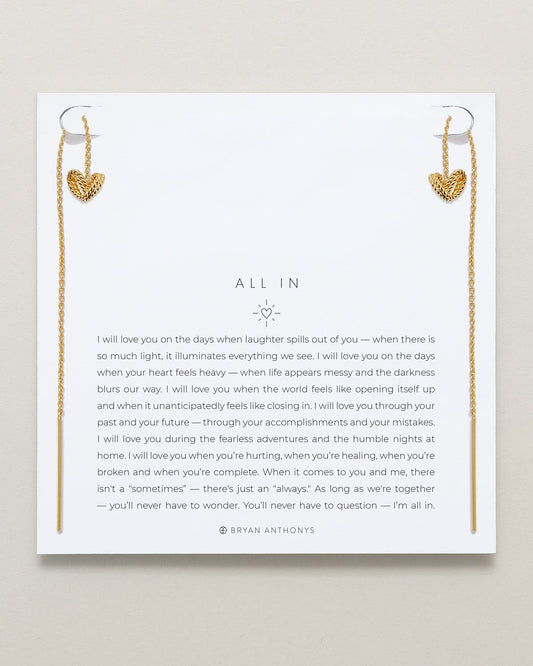 All In Threader Earrings