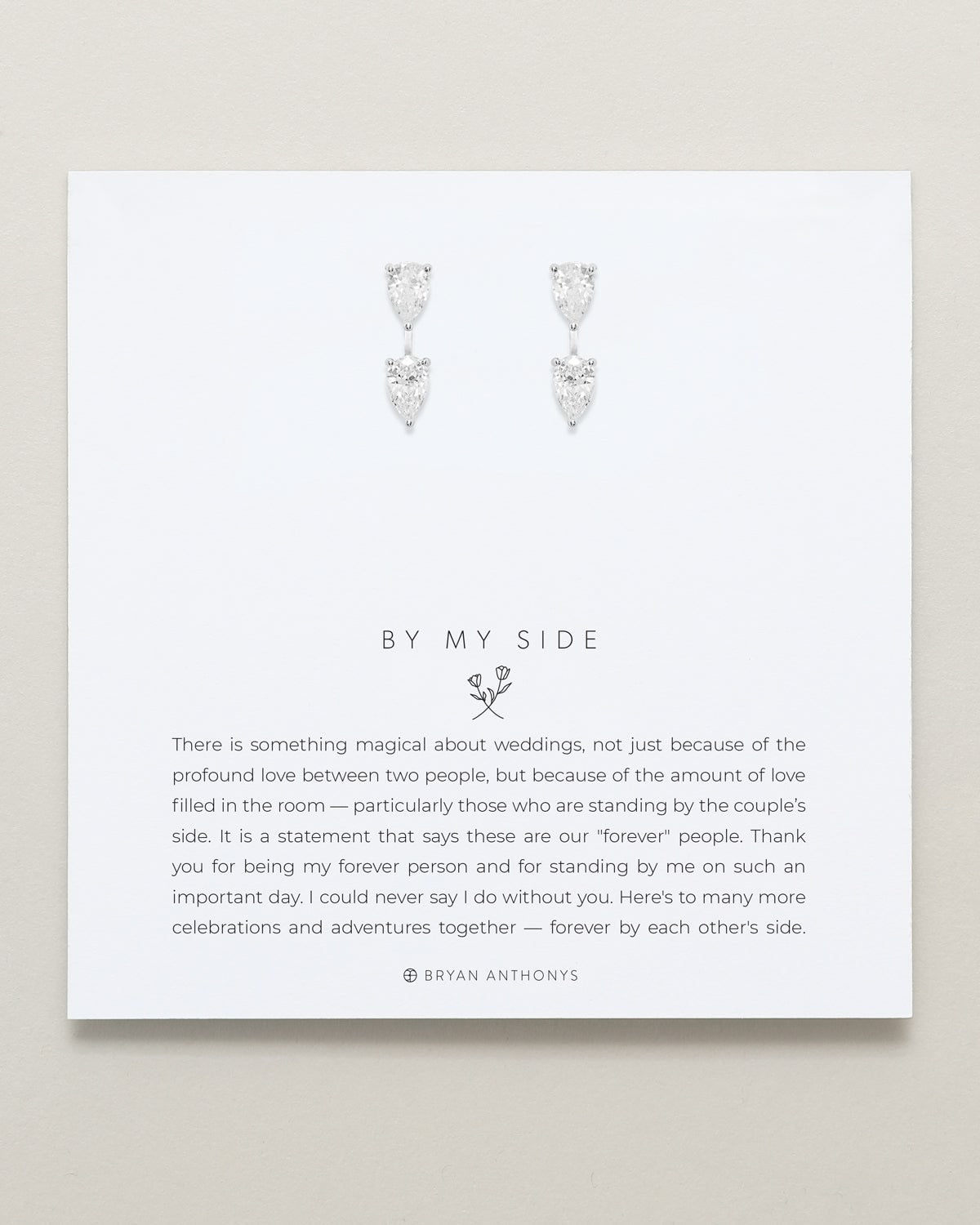 By My Side Pear Cut Ear Jackets