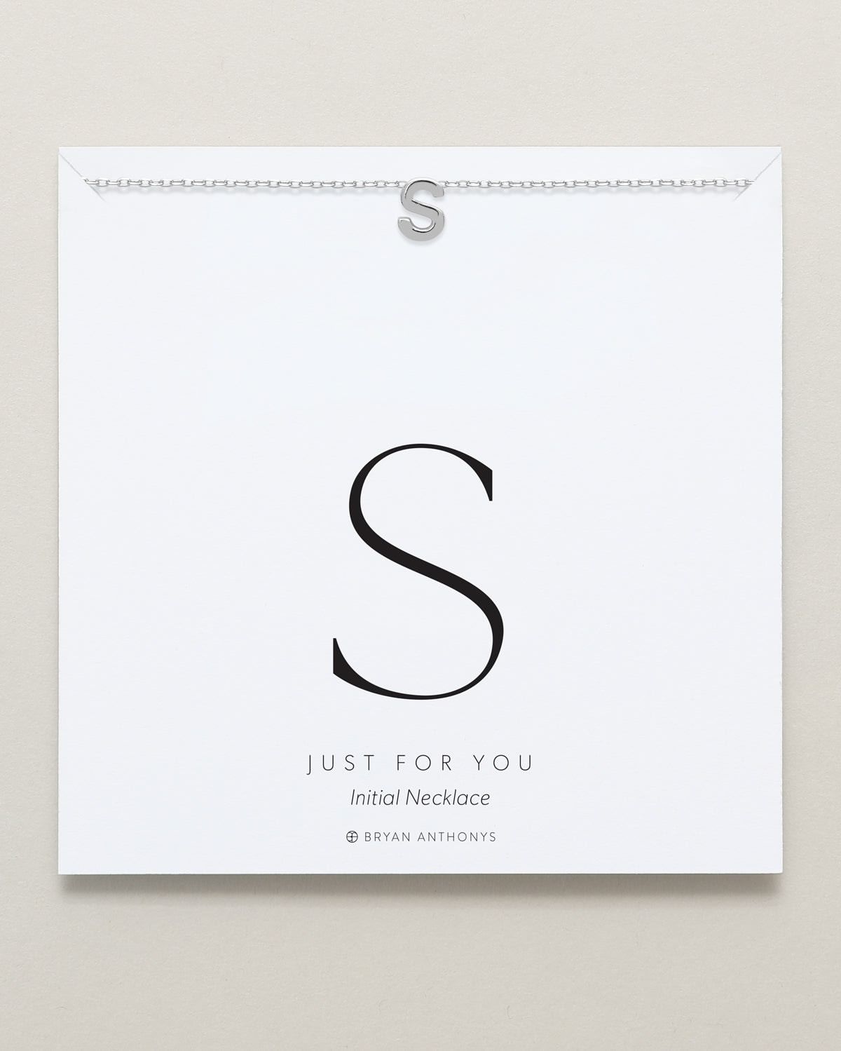 Just For You Initial Necklace — S