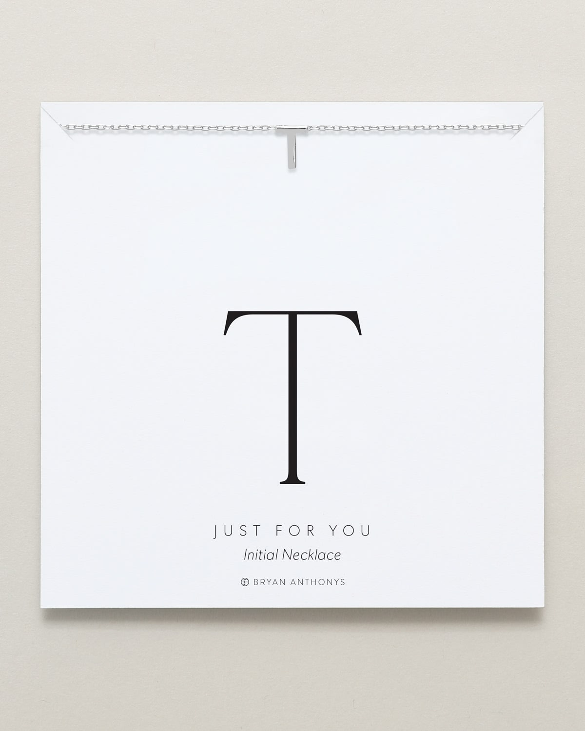 Just For You Initial Necklace — T