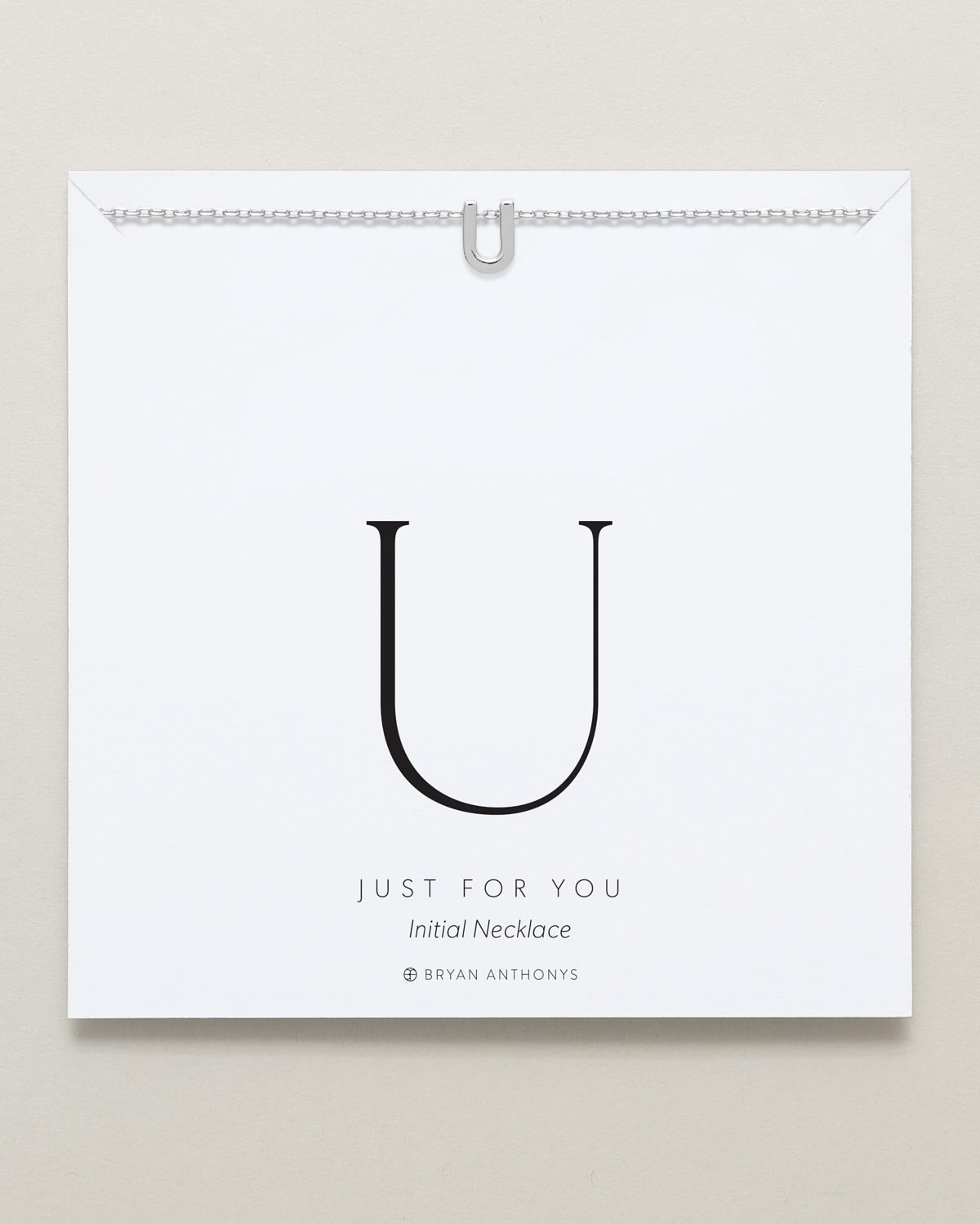 Just For You Initial Necklace — U