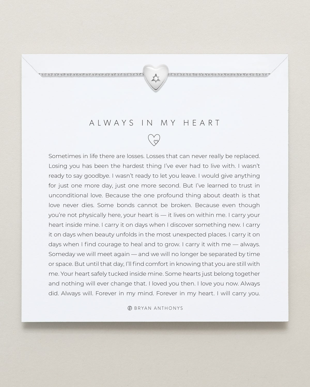 Always In My Heart Icon Necklace