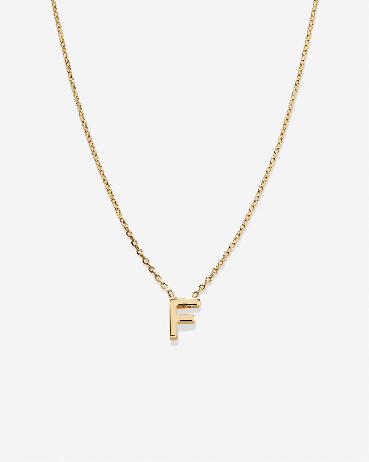 Just For You Initial Necklace — F