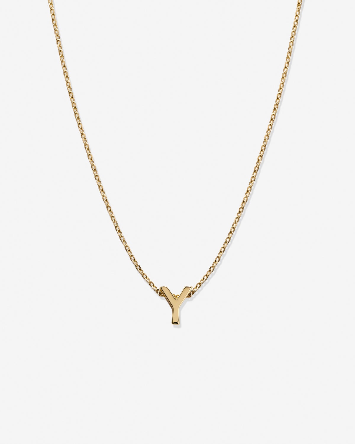 Just For You Initial Necklace — Y