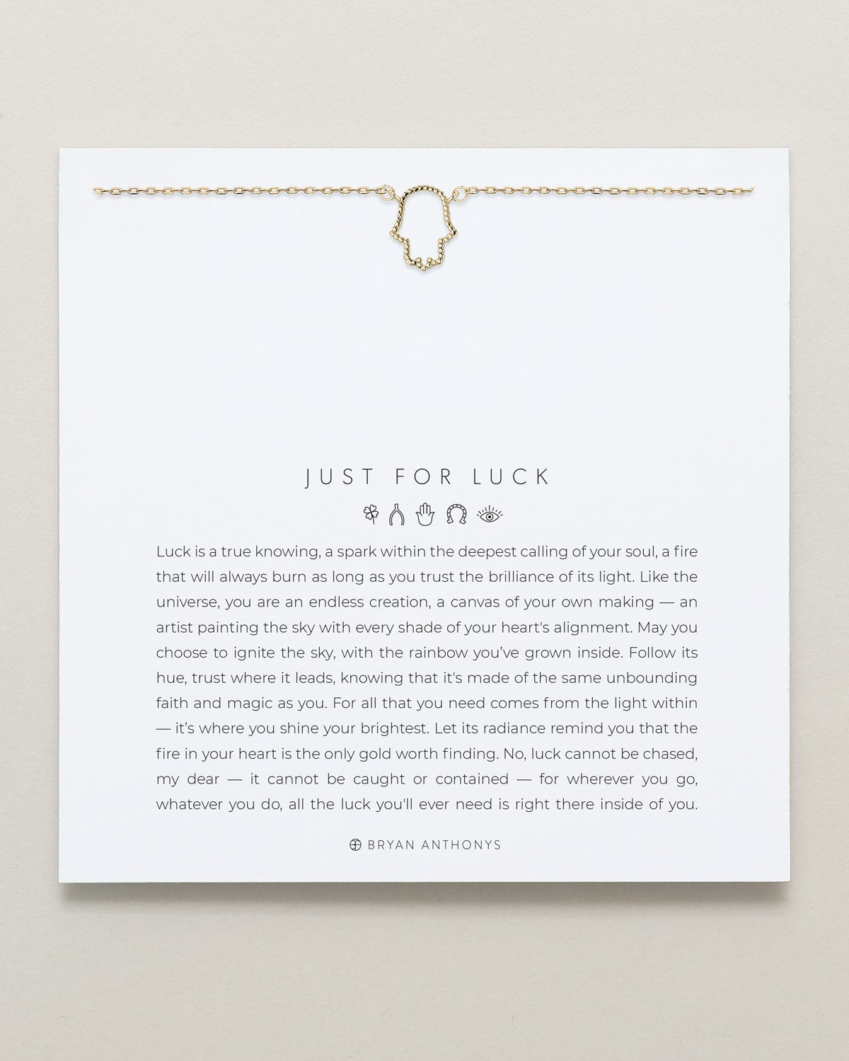 Just For Luck Hamsa Necklace