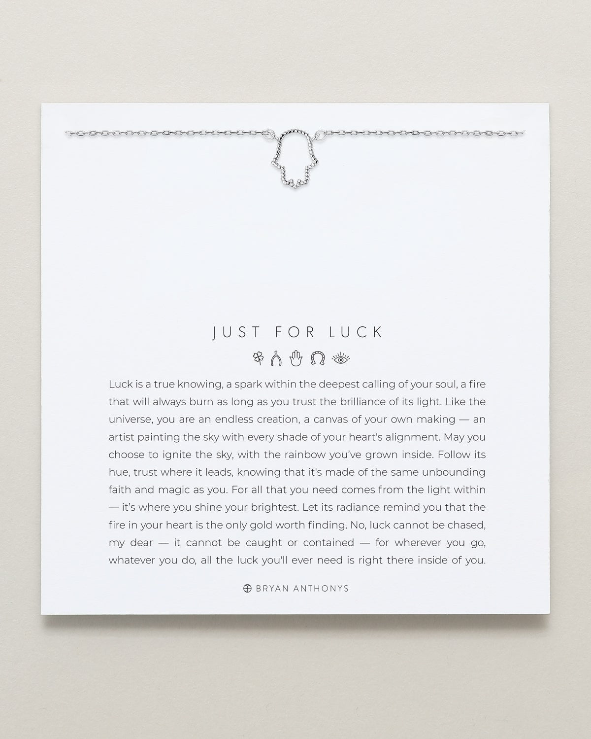 Just For Luck Hamsa Necklace