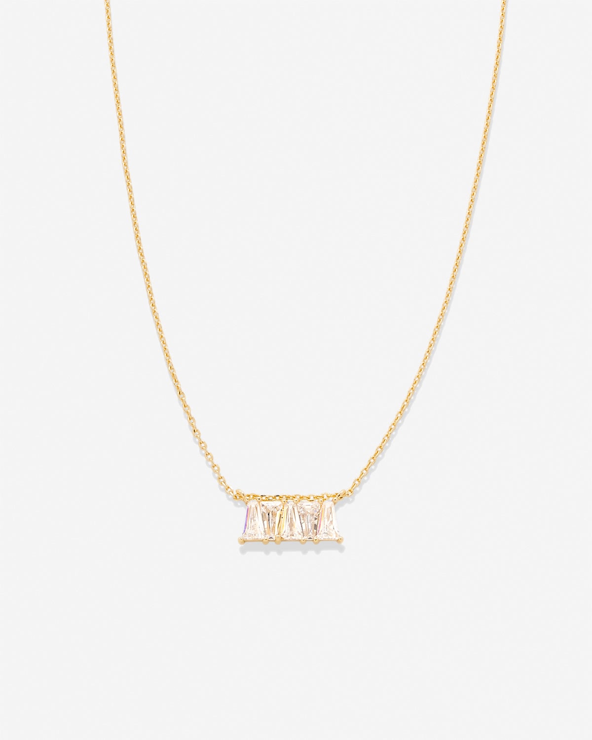 Radiance Baguette Dainty Necklace