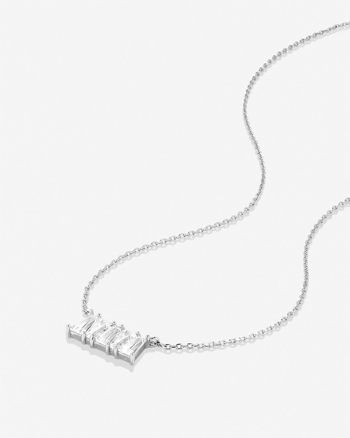 Radiance Baguette Dainty Necklace