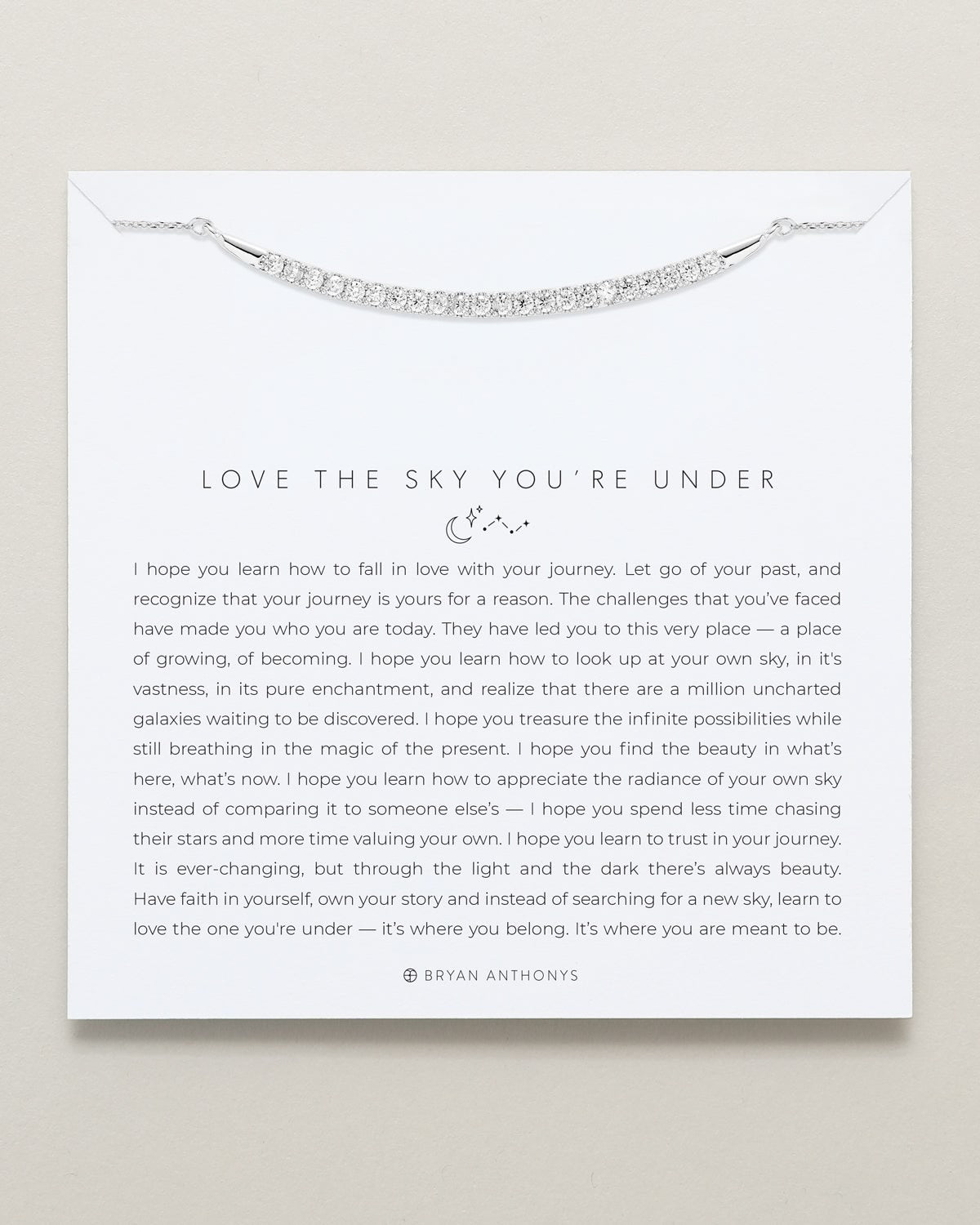 Love The Sky You're Under Pave Necklace