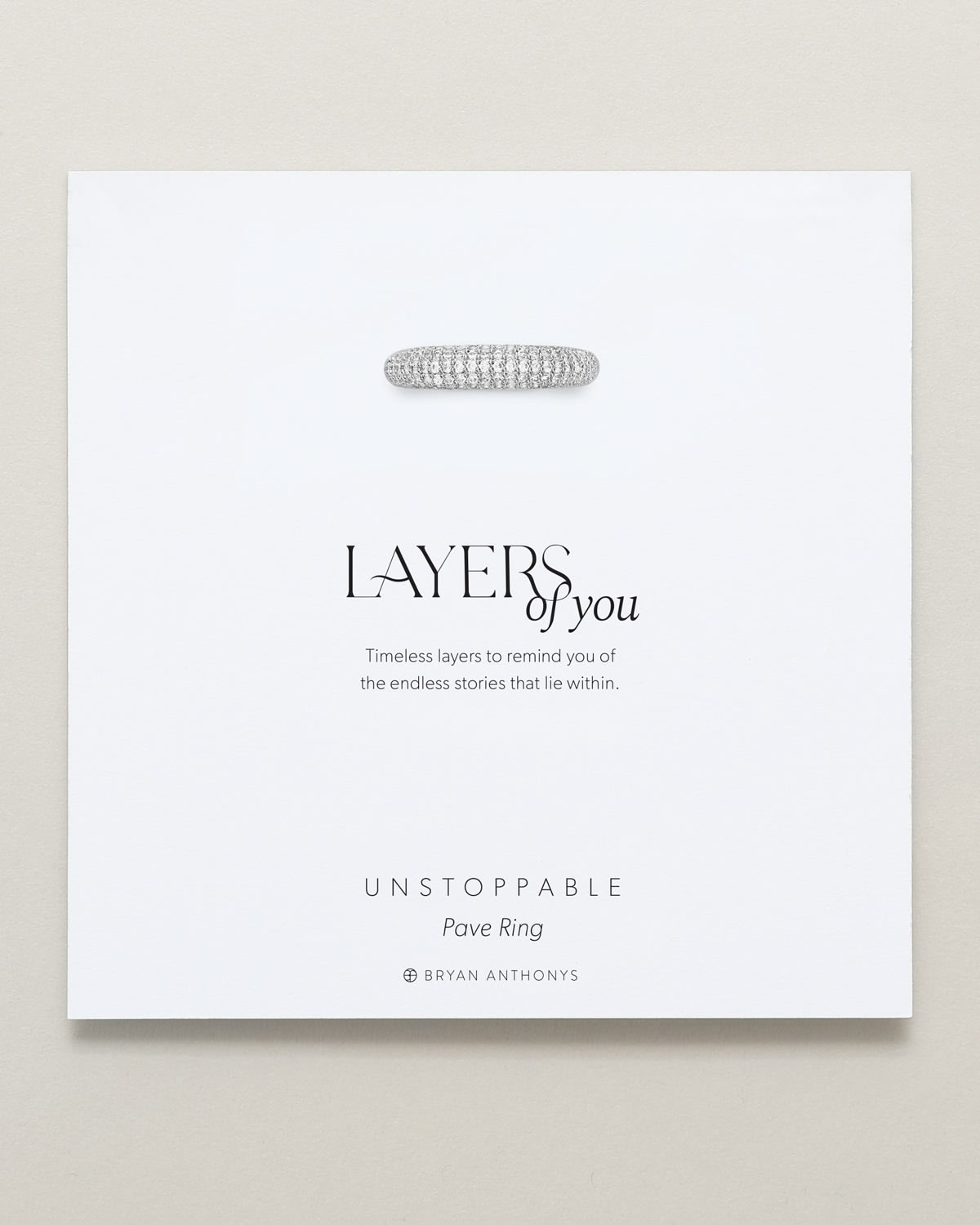 Unstoppable Pave Ring