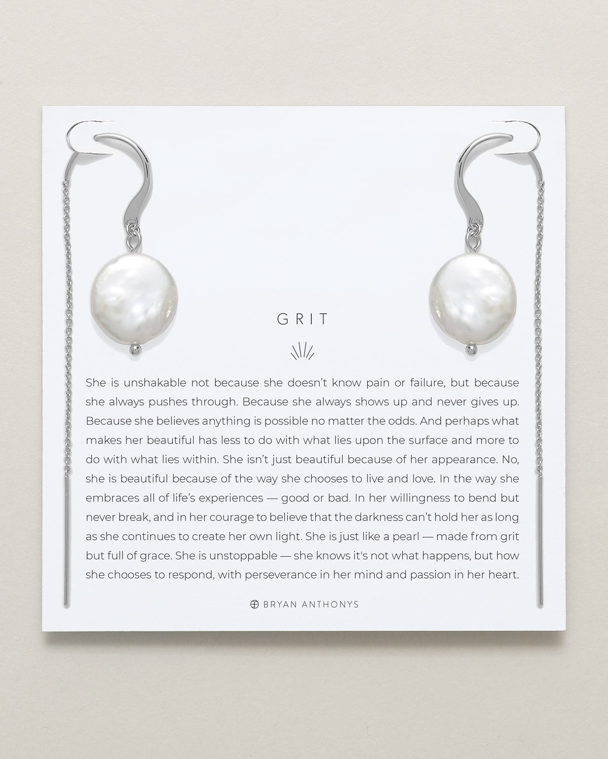 Grit Threader Earrings