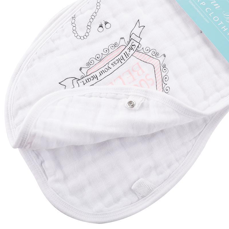 Baby Burp Cloth & Bib Combo: Southern Belle