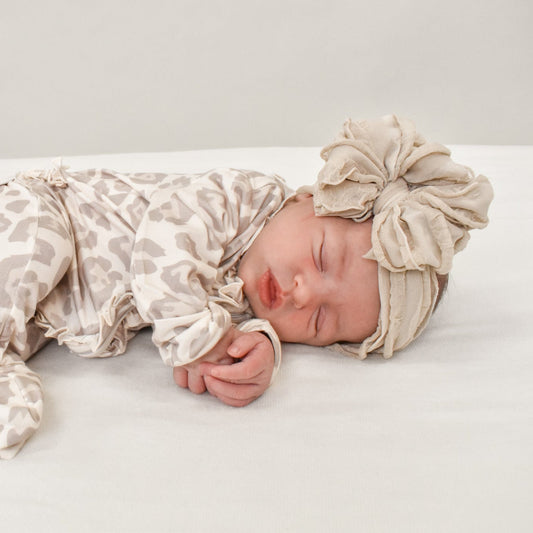Champagne | Signature Ruffled Baby Headband